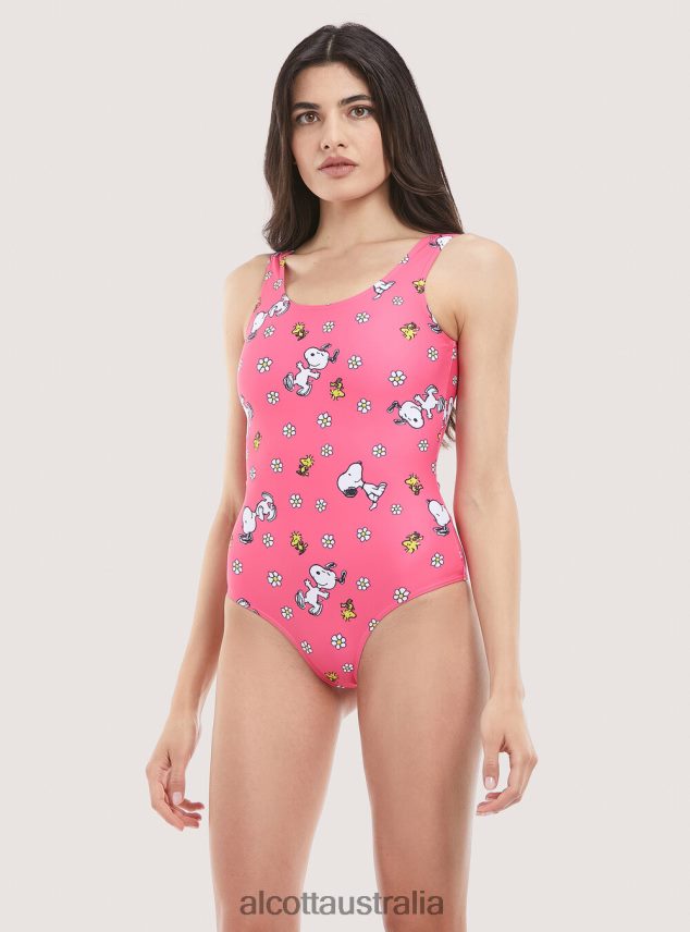 Peanuts All Over Costume Women 2TH442114 FUXIA Alcott Clothing