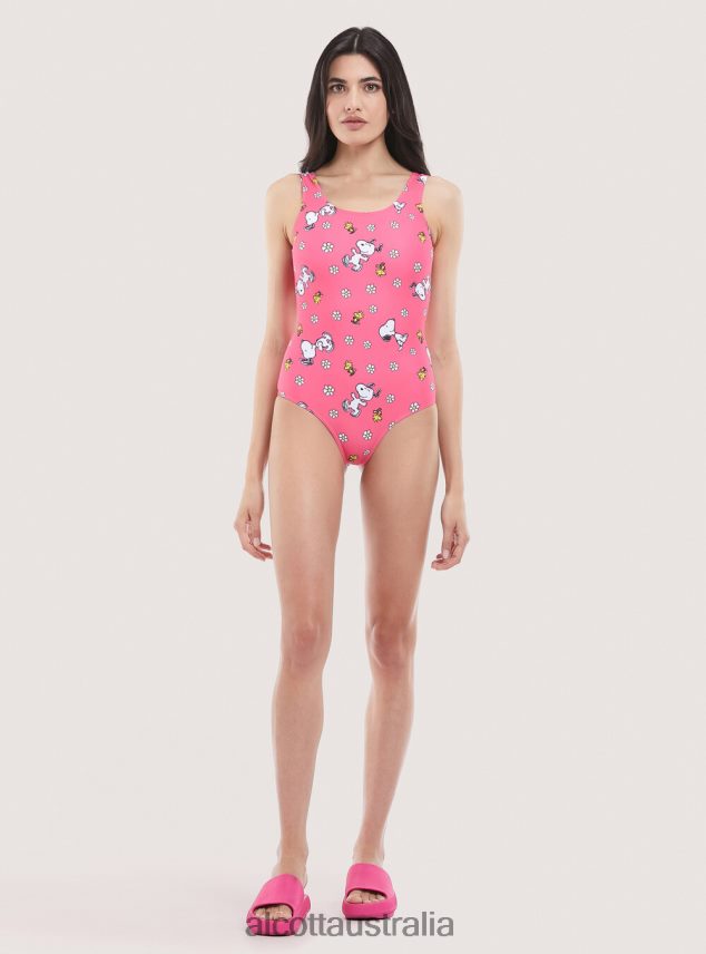 Peanuts All Over Costume Women 2TH442114 FUXIA Alcott Clothing