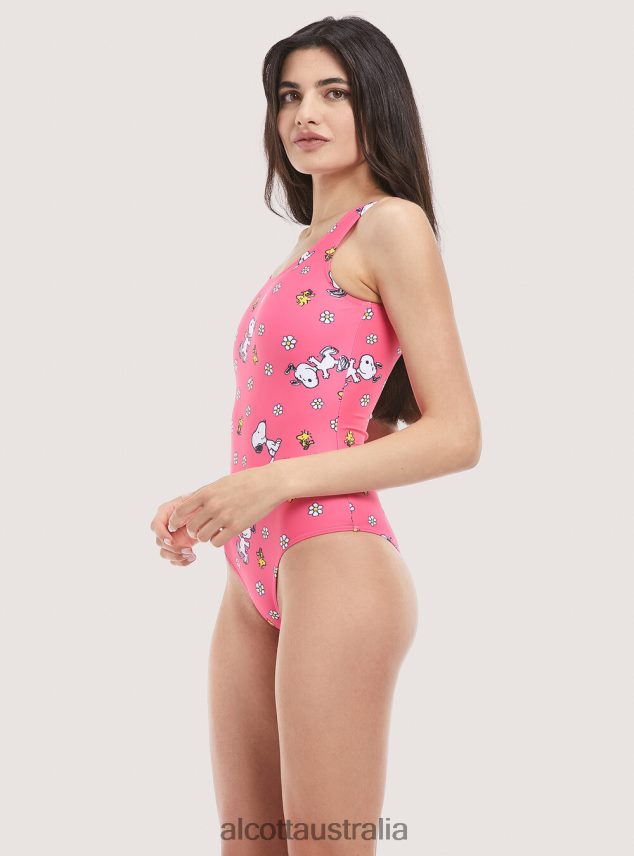 Peanuts All Over Costume Women 2TH442114 FUXIA Alcott Clothing