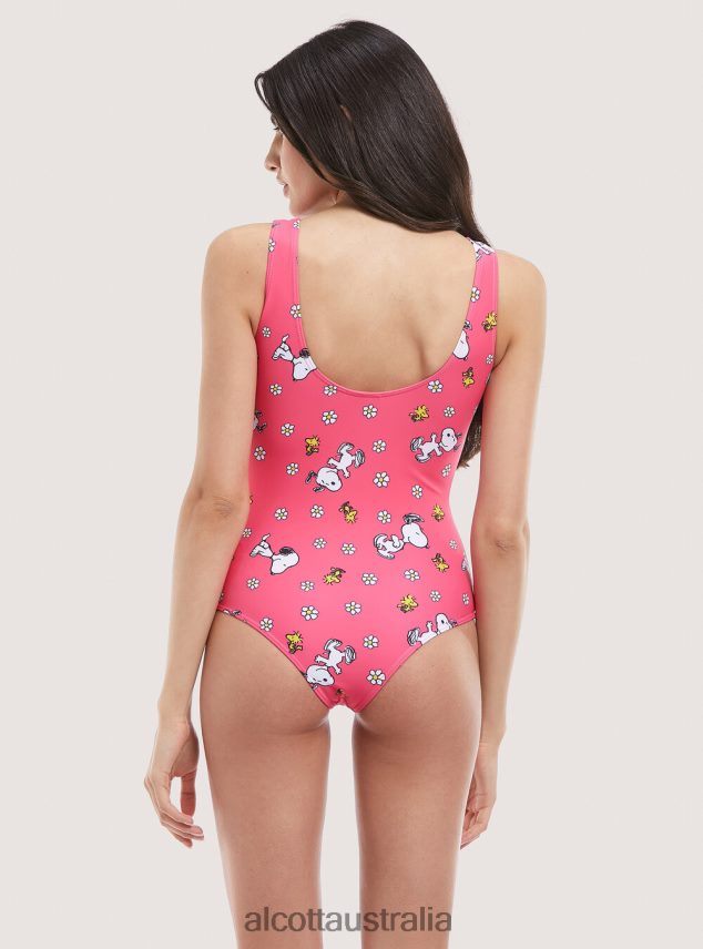 Peanuts All Over Costume Women 2TH442114 FUXIA Alcott Clothing