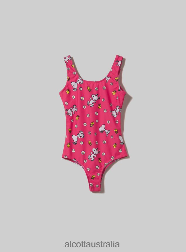 Peanuts All Over Costume Women 2TH442114 FUXIA Alcott Clothing