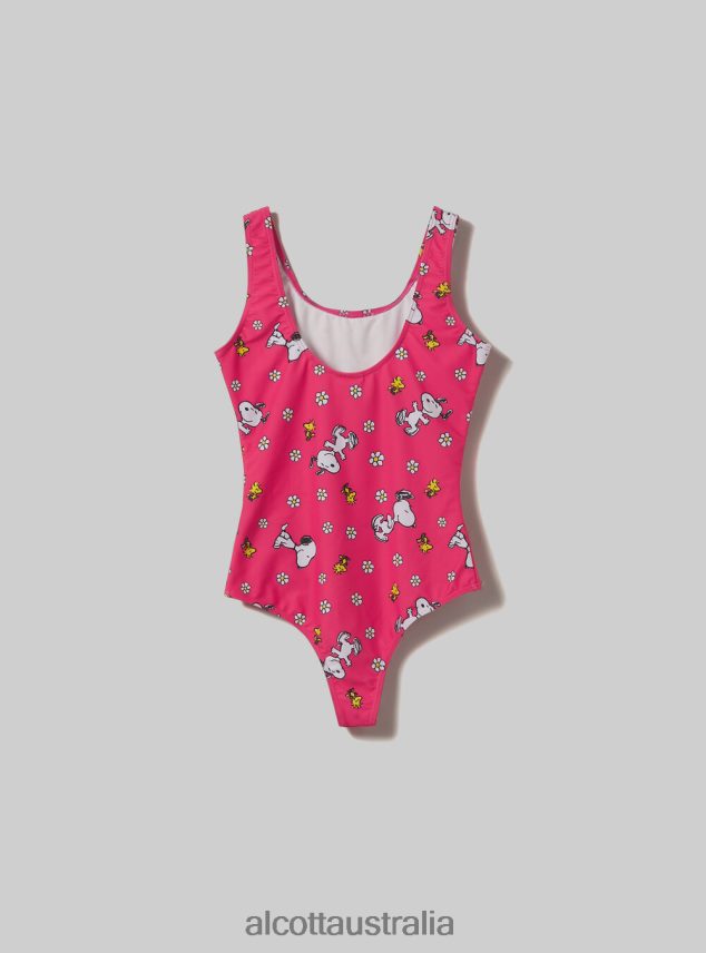 Peanuts All Over Costume Women 2TH442114 FUXIA Alcott Clothing