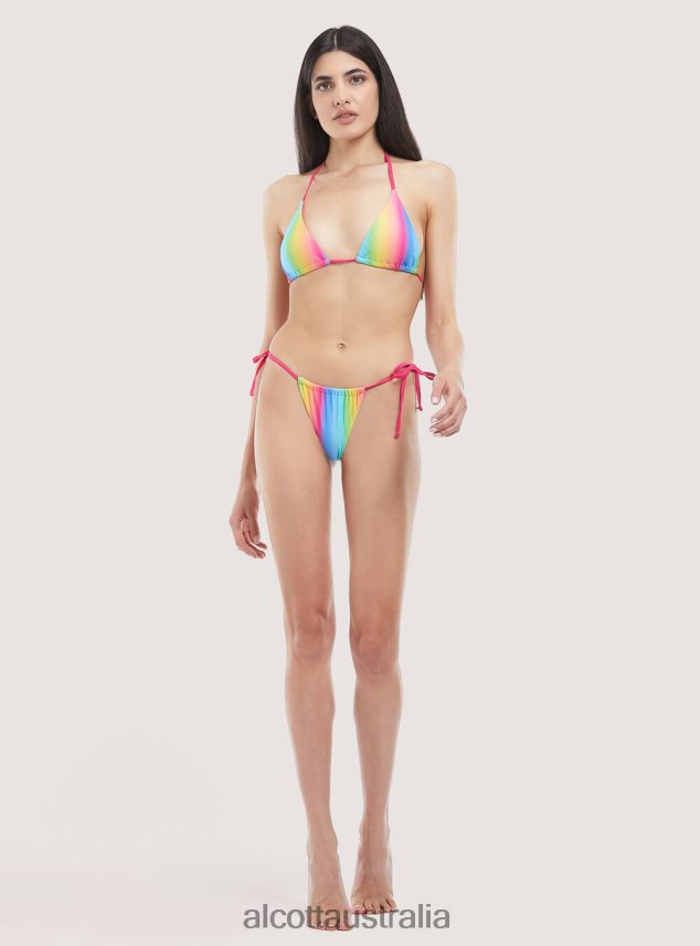 Recycled Fabric Tie-Up Top Swimming Costume Women 2TH442188 MULTICOLOR Alcott Clothing