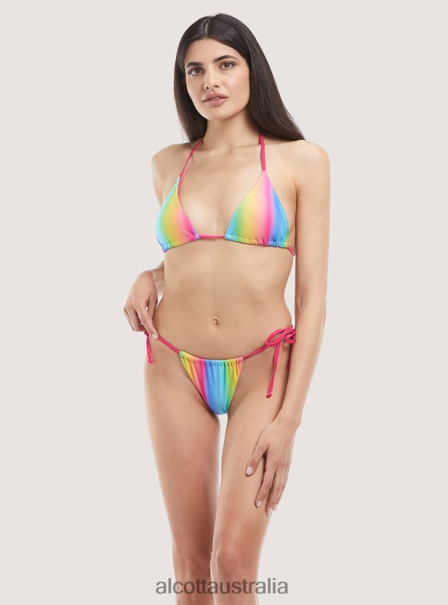 Recycled Fabric Tie-Up Top Swimming Costume Women 2TH442188 MULTICOLOR Alcott Clothing