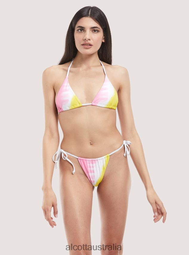 Recycled Fabric Tie-Up Top Swimming Costume Women 2TH442189 MULTICOLOR Alcott Clothing