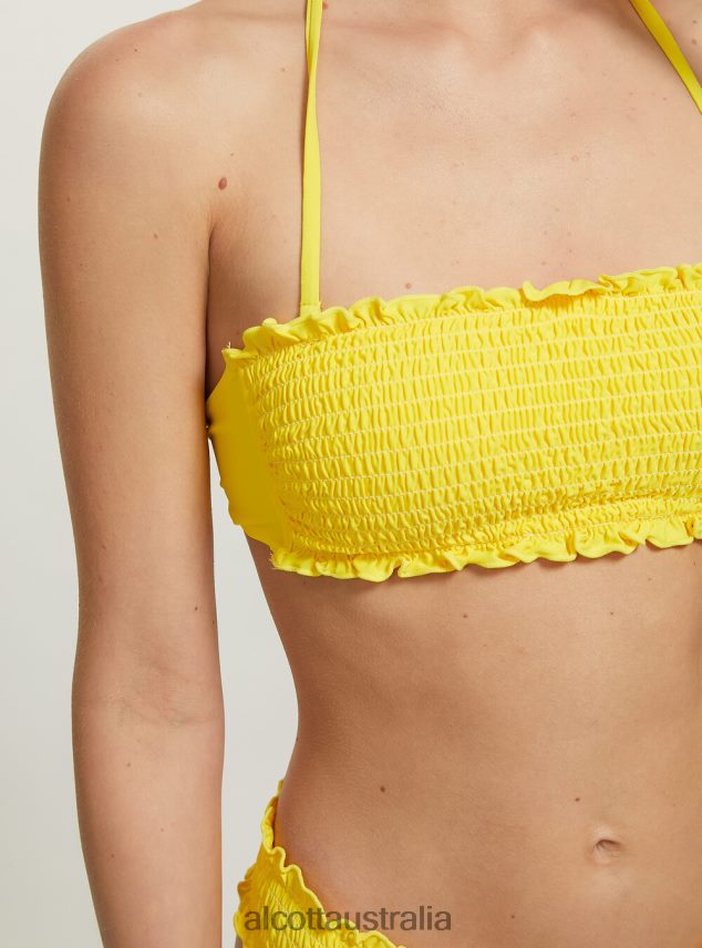 Textured Bandeau Bikini Top Women 2TH442264 BK1 BLACK Alcott Clothing