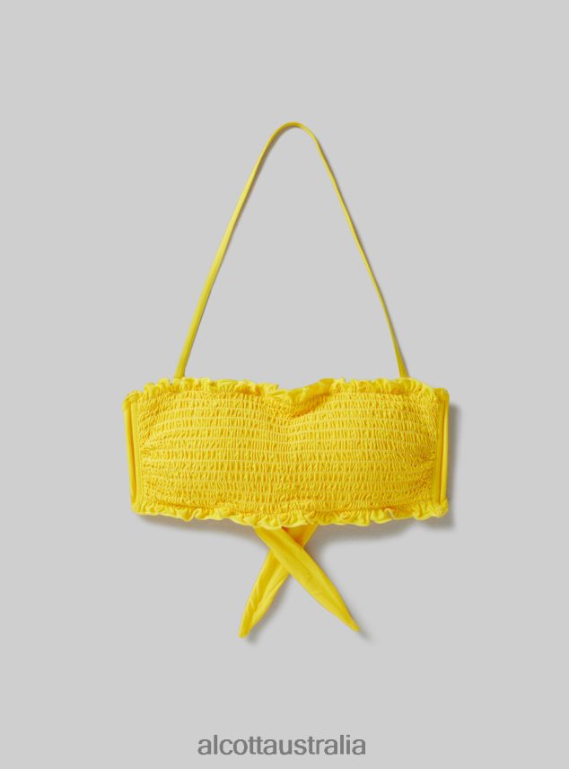 Textured Bandeau Bikini Top Women 2TH442264 BK1 BLACK Alcott Clothing