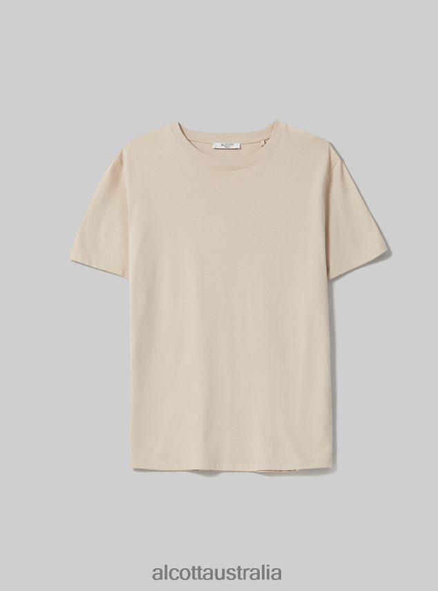 Cotton Crew-Neck T-Shirt Women 2TH442516 WH3 WHITE Alcott Clothing