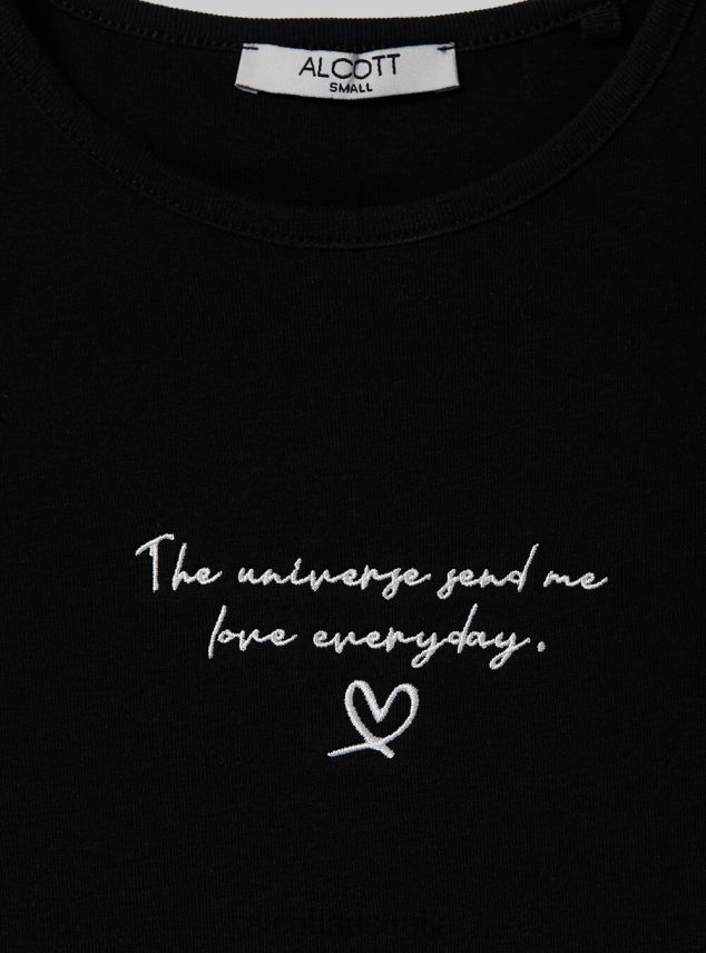 Cotton T-Shirt With Embroidery Women 2TH44281 WHITE Alcott Clothing