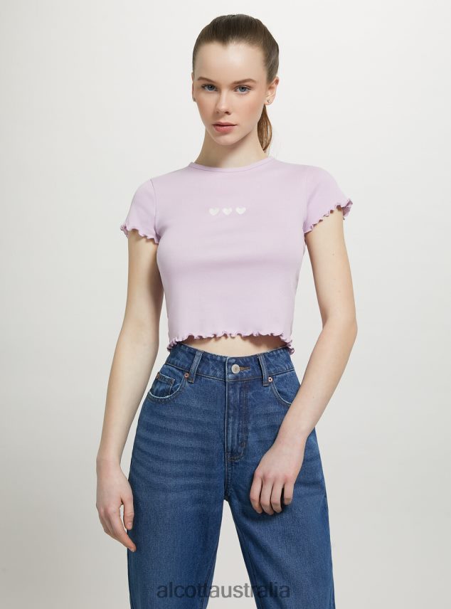 Cotton T-Shirt With Embroidery Women 2TH44295 WHITE Alcott Clothing