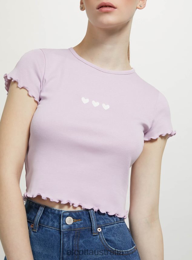 Cotton T-Shirt With Embroidery Women 2TH44295 WHITE Alcott Clothing