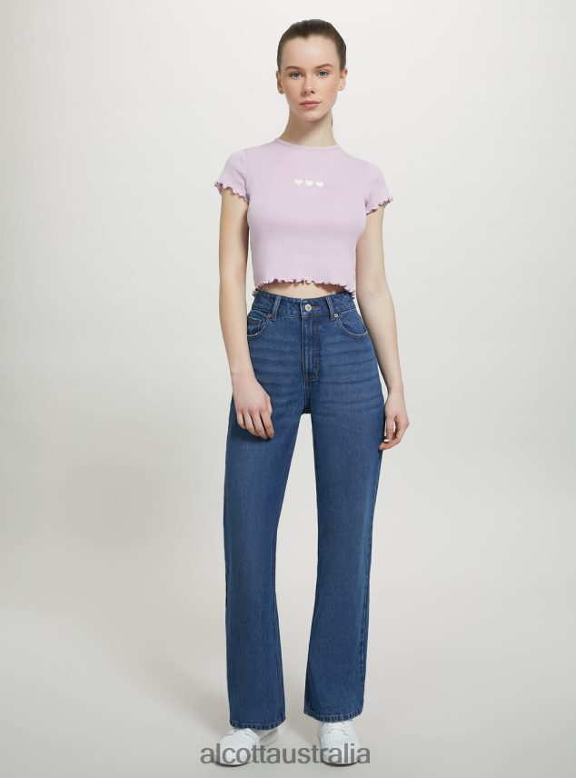 Cotton T-Shirt With Embroidery Women 2TH44295 WHITE Alcott Clothing