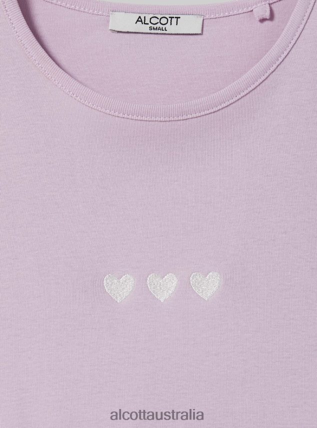 Cotton T-Shirt With Embroidery Women 2TH44295 WHITE Alcott Clothing