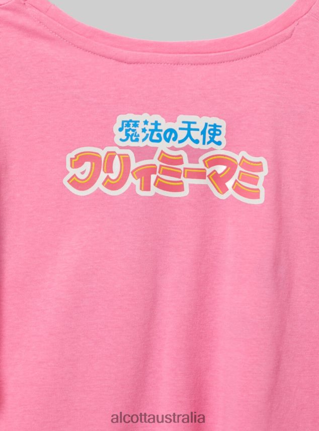 Creamy Cropped T-Shirt Women 2TH442378 PK2 PINK MEDIUM Alcott Clothing