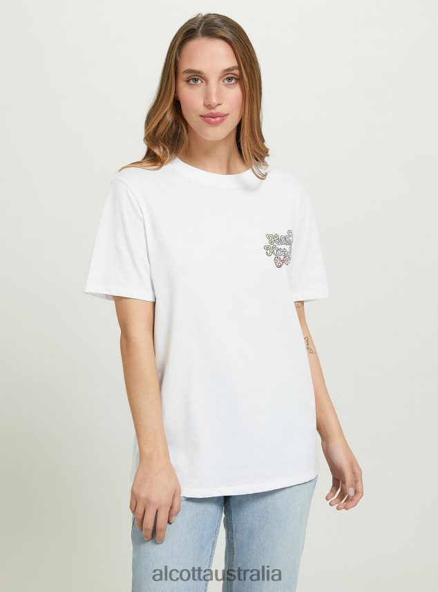 Hello Kitty T-Shirt Women 2TH442145 WH3 WHITE Alcott Clothing