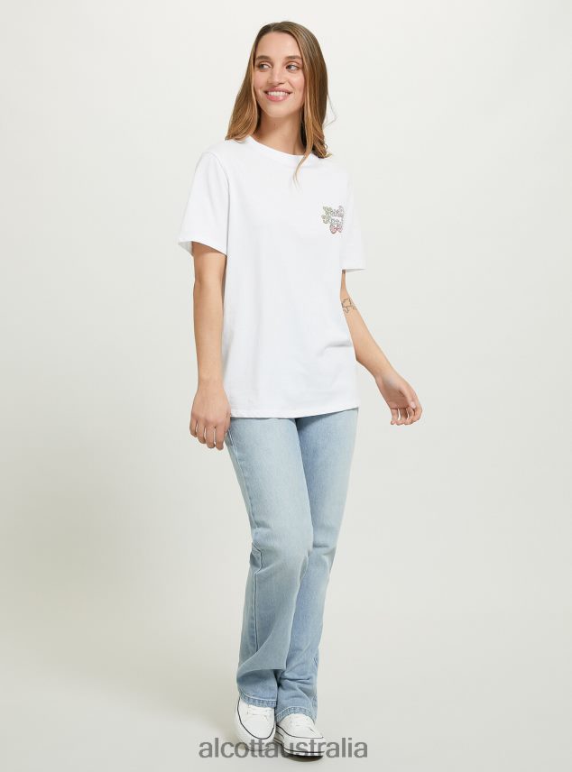 Hello Kitty T-Shirt Women 2TH442145 WH3 WHITE Alcott Clothing