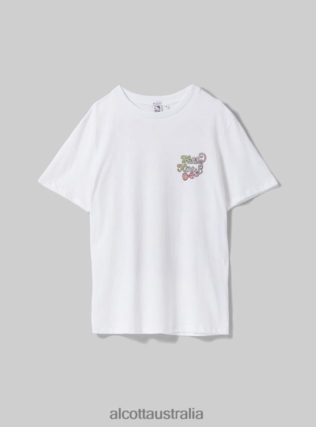 Hello Kitty T-Shirt Women 2TH442145 WH3 WHITE Alcott Clothing