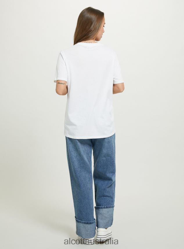 Hello Kitty T-Shirt Women 2TH442176 WH3 WHITE Alcott Clothing