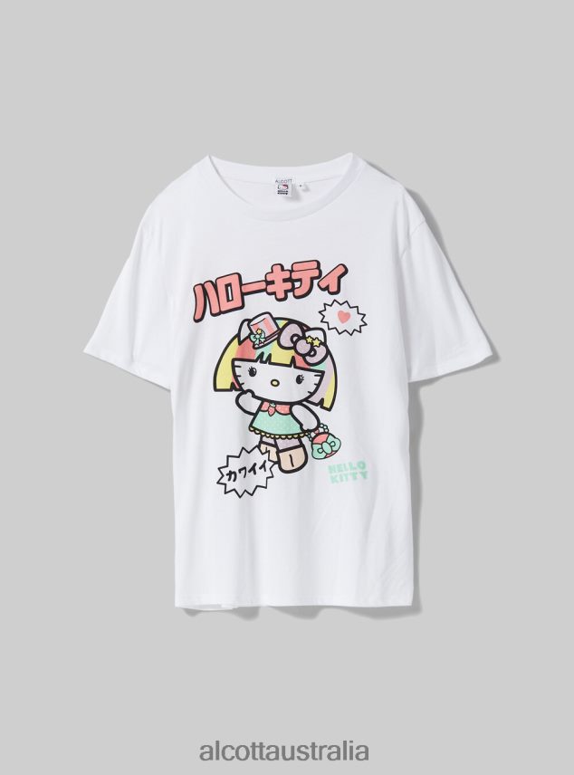 Hello Kitty T-Shirt Women 2TH442176 WH3 WHITE Alcott Clothing