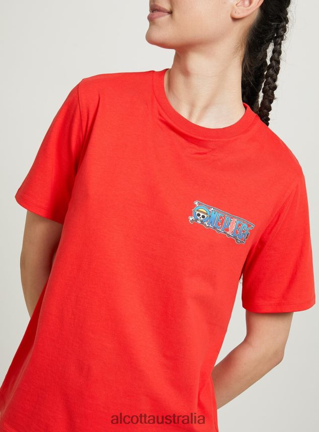 One Piece T-Shirt Women 2TH44246 CL2 CORAL MEDIUM Alcott Clothing