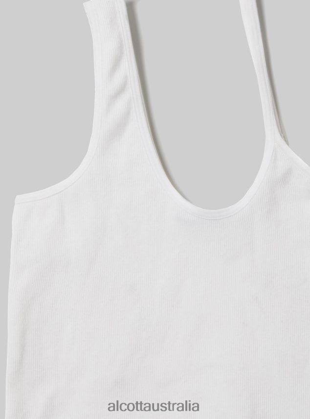 Asymmetrical Cropped Top Women 2TH442249 BK1 BLACK Alcott Clothing