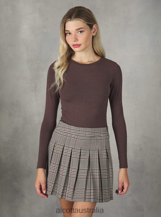 Long-Sleeved Bodysuit Women 2TH442496 BK1 BLACK Alcott Clothing