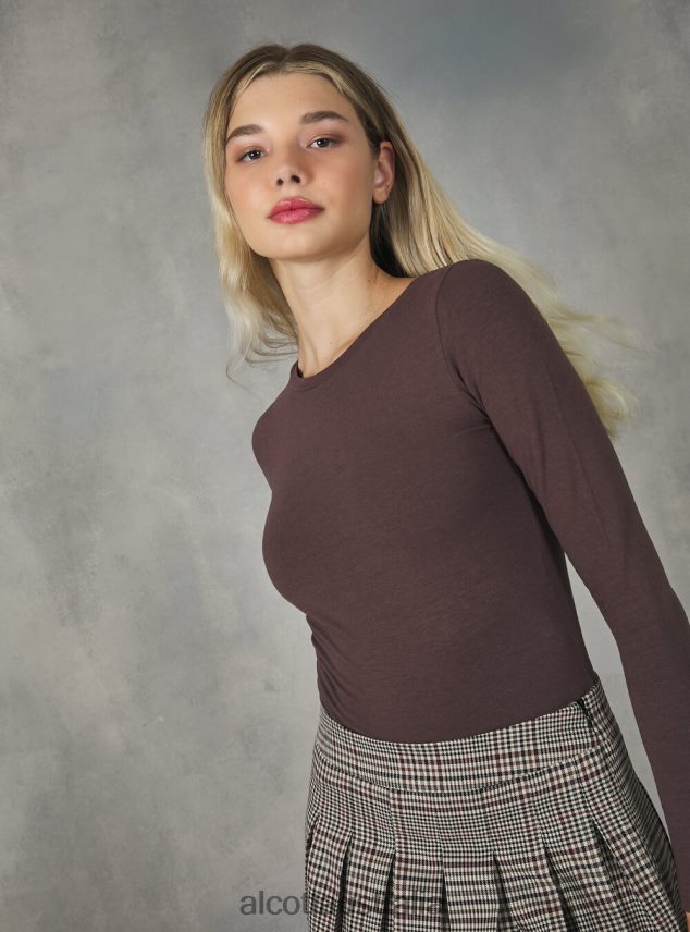 Long-Sleeved Bodysuit Women 2TH442496 BK1 BLACK Alcott Clothing