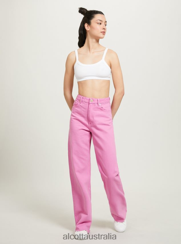 Ribbed Brassiere Top Women 2TH442246 BK1 BLACK Alcott Clothing