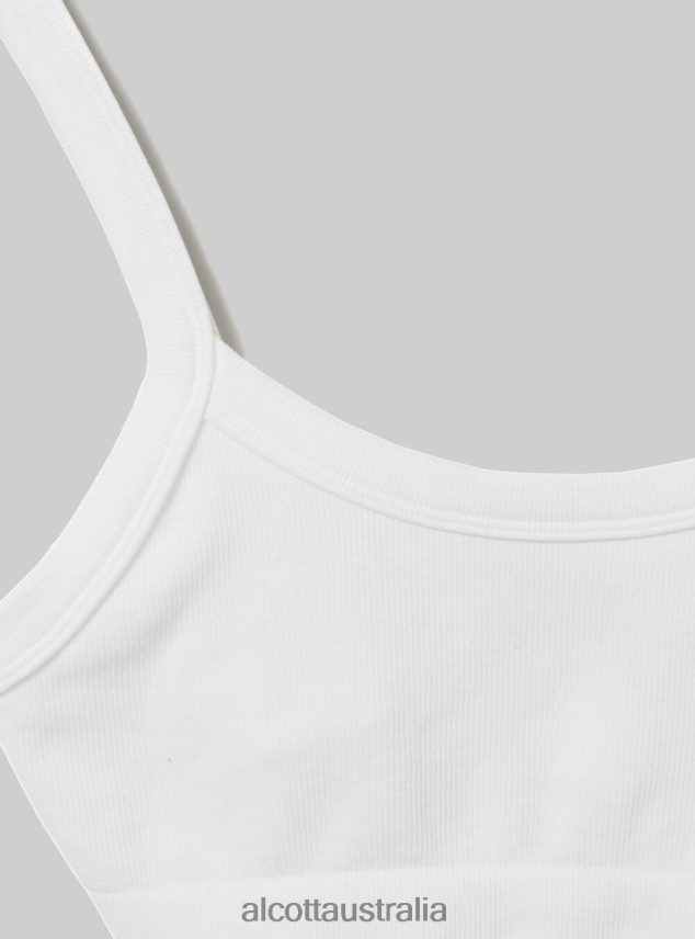 Ribbed Brassiere Top Women 2TH442246 BK1 BLACK Alcott Clothing