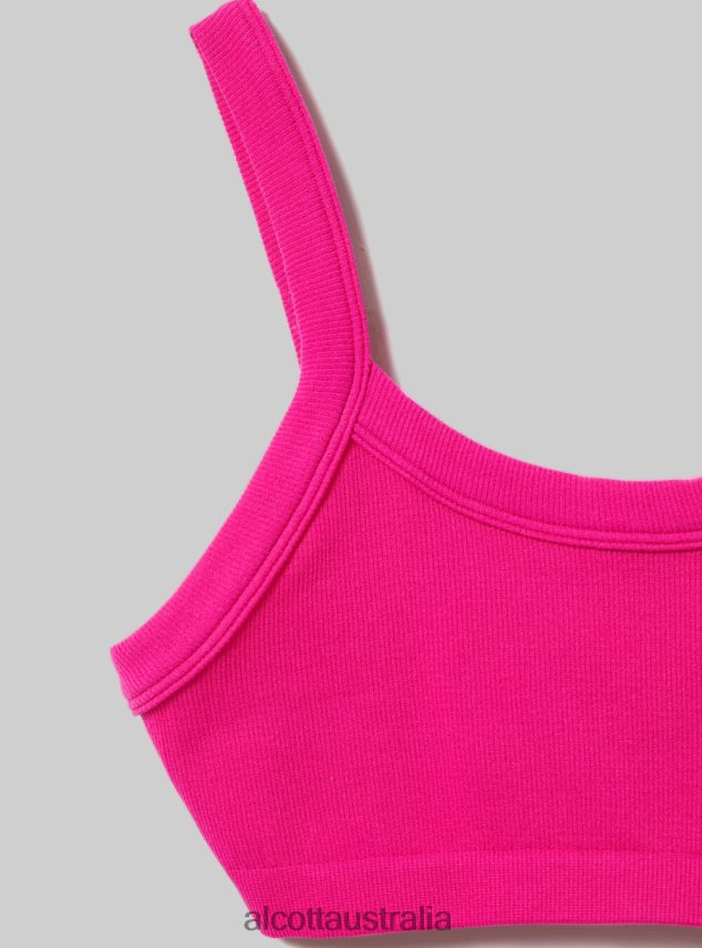 Ribbed Brassiere Top Women 2TH442271 BK1 BLACK Alcott Clothing