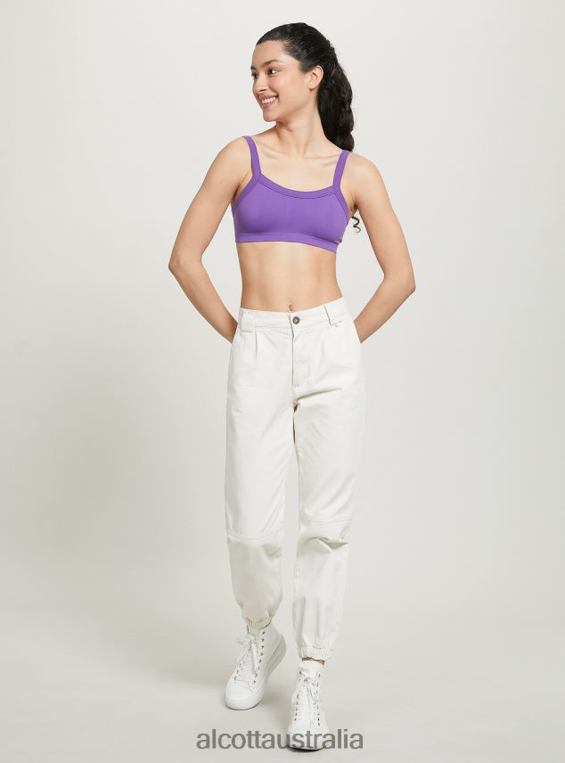 Ribbed Brassiere Top Women 2TH442272 BK1 BLACK Alcott Clothing