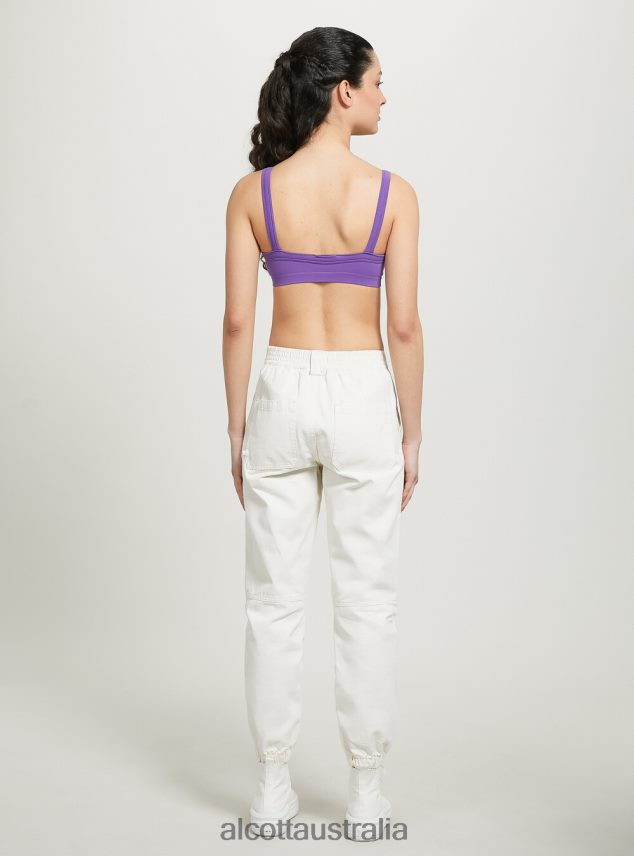 Ribbed Brassiere Top Women 2TH442272 BK1 BLACK Alcott Clothing