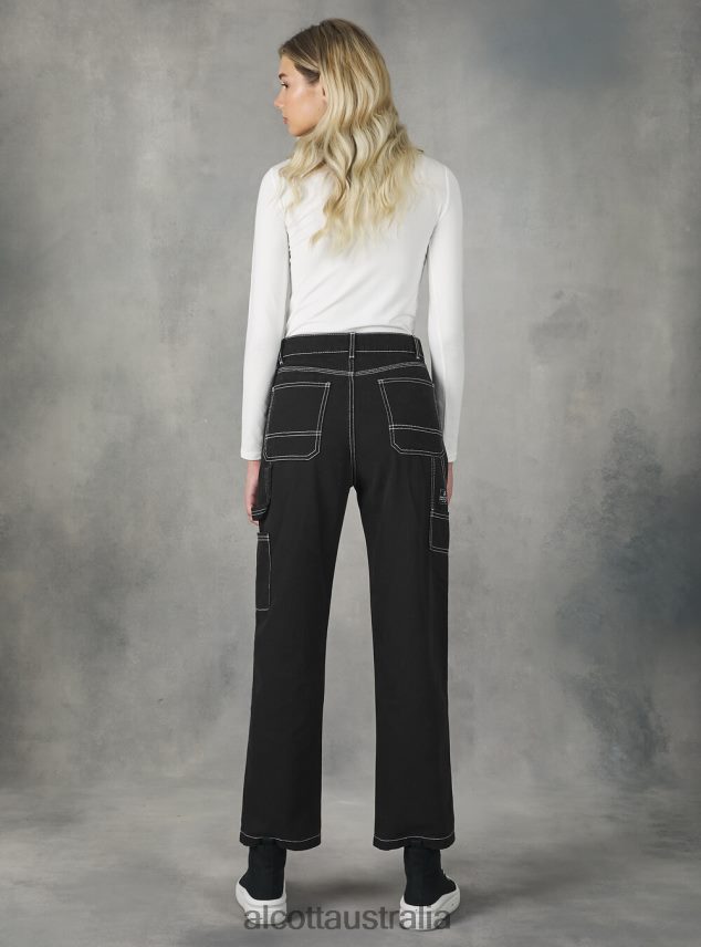 Carpenter Canvas Trousers Women 2TH442148 BK1 BLACK Alcott Clothing