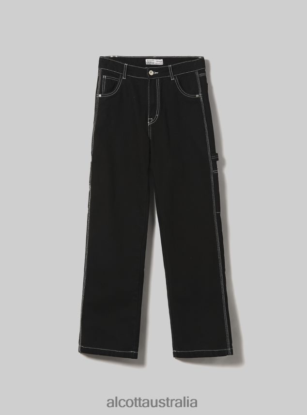 Carpenter Canvas Trousers Women 2TH442148 BK1 BLACK Alcott Clothing