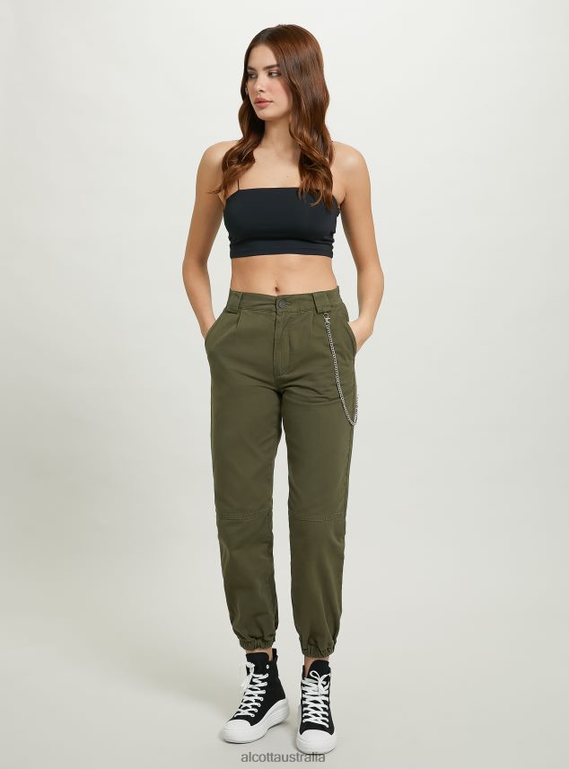 Jogger Trousers With Chain Women 2TH442298 BK1 BLACK Alcott Clothing