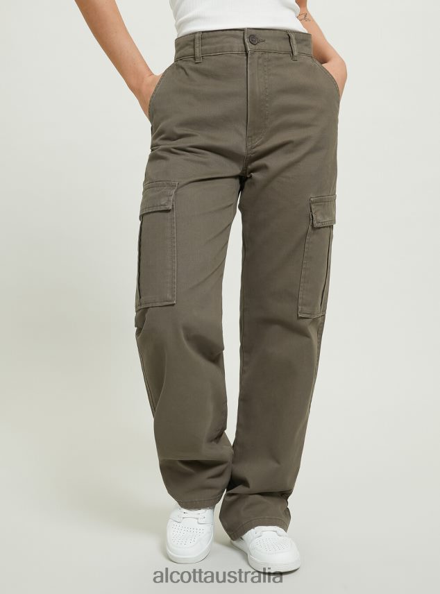 Pantalone Cargo In Twill Women 2TH44299 BK1 BLACK Alcott Clothing