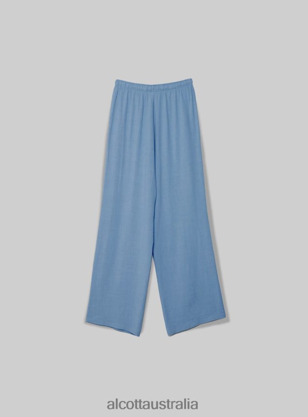 Pantaloni Palazzo Con Coulisse Women 2TH442254 BK1 BLACK Alcott Clothing