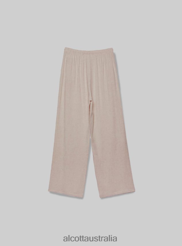 Pantaloni Palazzo Con Coulisse Women 2TH442348 BK1 BLACK Alcott Clothing