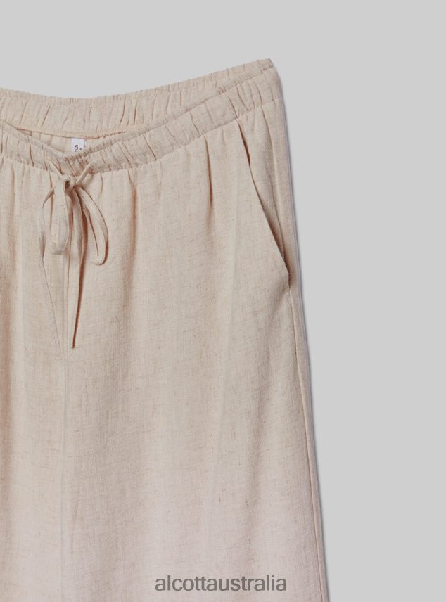 Pantaloni Palazzo Con Coulisse Women 2TH442348 BK1 BLACK Alcott Clothing