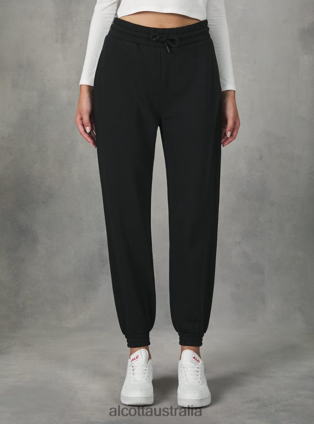 Plush Jogger Trousers Women 2TH442477 BK1 BLACK Alcott Clothing
