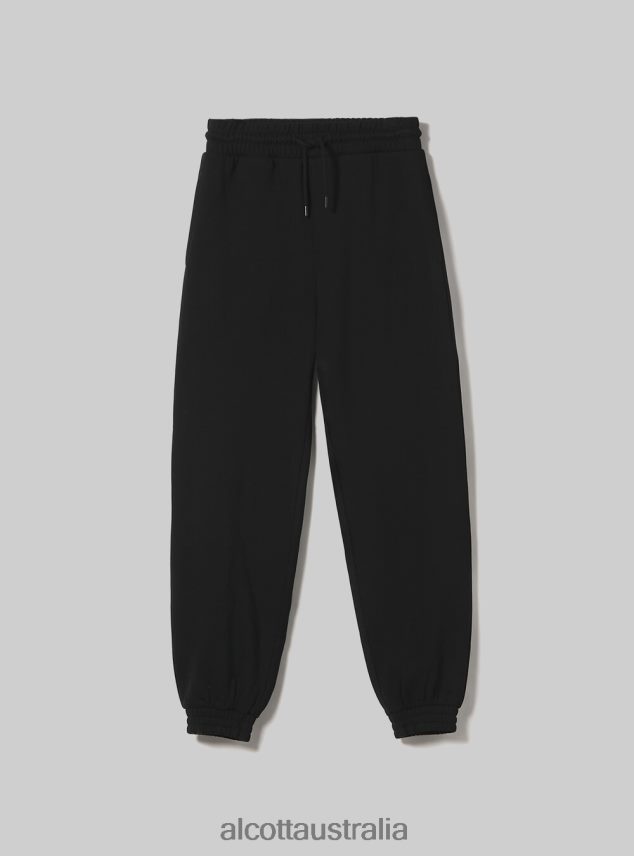 Plush Jogger Trousers Women 2TH442477 BK1 BLACK Alcott Clothing
