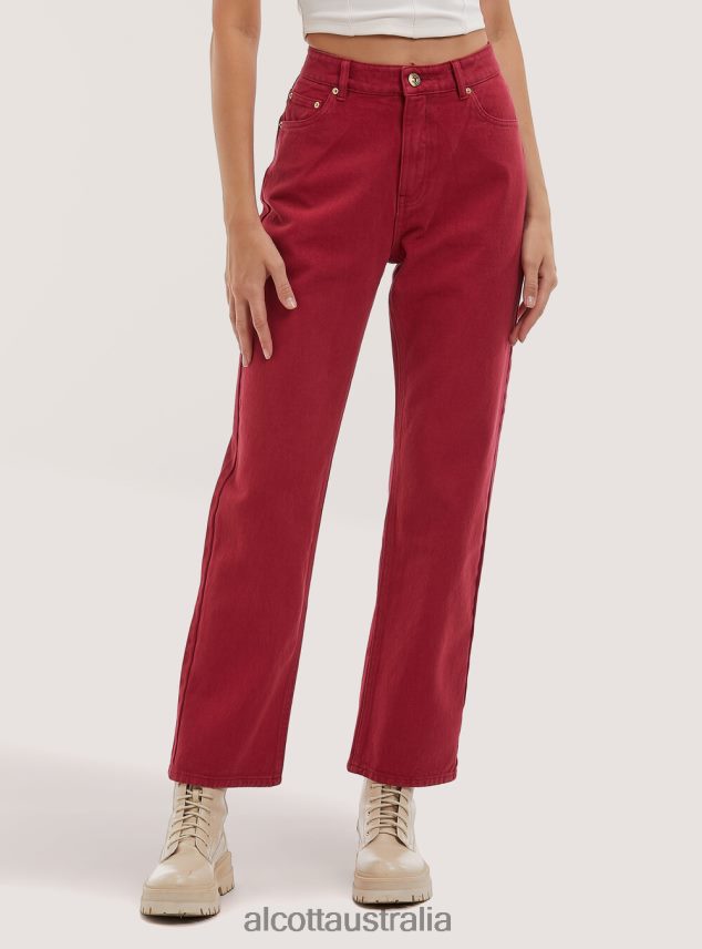 Straight Fit Twill Trousers Women 2TH442457 WH1 OFF WHITE Alcott Clothing