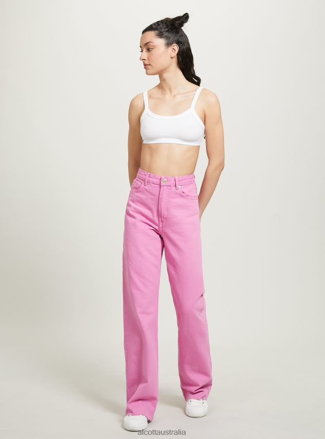 Straight Full Length Trousers Women 2TH44232 PK2 PINK MEDIUM Alcott Clothing