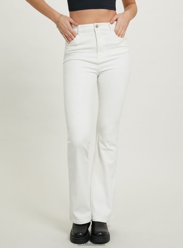 Stretch Twill Flare Trousers Women 2TH44260 WH1 OFF WHITE Alcott Clothing