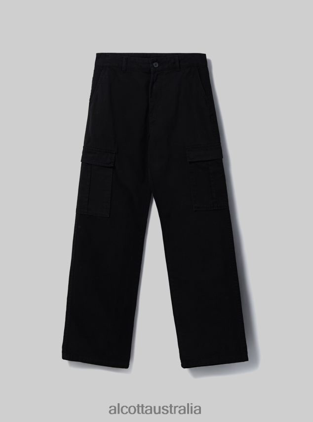 Twill Cargo Trousers Women 2TH442331 BK1 BLACK Alcott Clothing