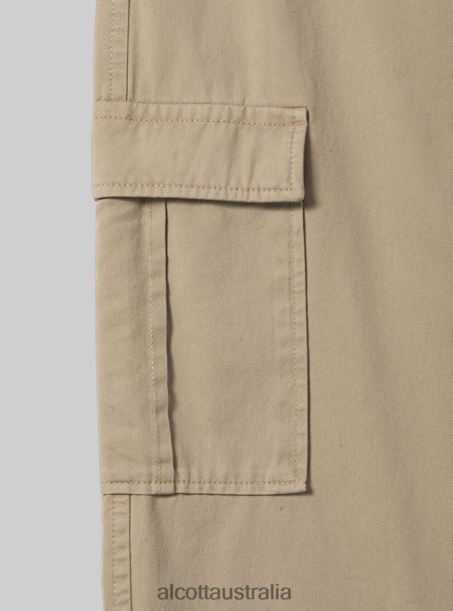 Twill Cargo Trousers Women 2TH442398 BK1 BLACK Alcott Clothing