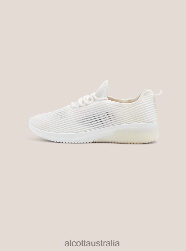 Scarpe In Tessuto Leggero Traforato Women 2TH442548 WH2 WHITE Alcott Shoes