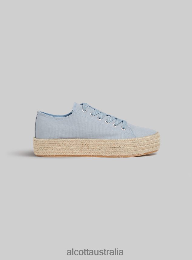 Sneakers With Raffia Sole Women 2TH442202 WH2 WHITE Alcott Shoes