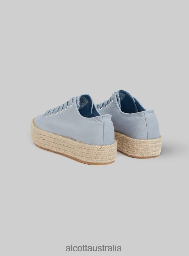 Sneakers With Raffia Sole Women 2TH442202 WH2 WHITE Alcott Shoes